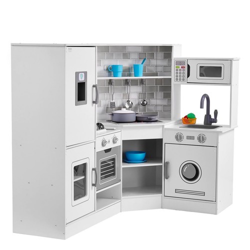 Corner wooden play kitchen - corner,